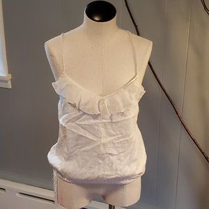 ABERCROMBIE boho braided strap tank M